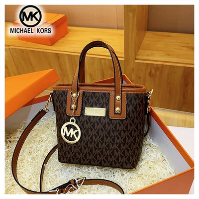  Kors Damen-Umhängetasche, Modisch Und Lässig, Klassischer Mk-Print, Mini-Tasche