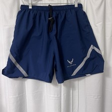 Air Force USAF IPTU Blue Shorts Reflective PT Trunks Size XL Official 6 Inch EC