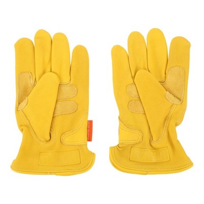 Motorradhandschuhe, Outdoor 22,4 x 11 cm Offroad Fahren aus gelbem Schaffell