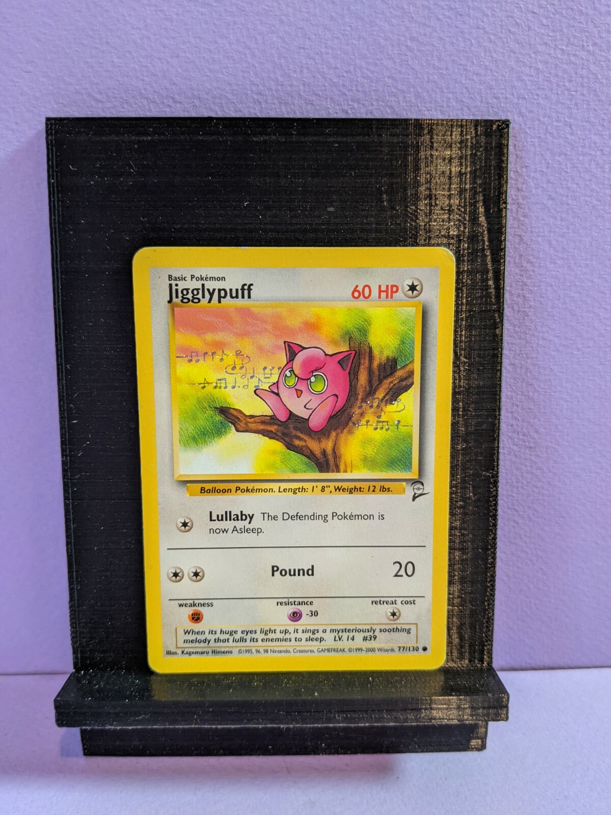 Pokemon -- Base Set 2 -- Jigglypuff -- 77/130 -- Near Mint-