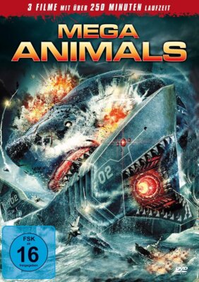Mega Animals - 3 Filme Megapiranha Jurassic Shark Mega Shark  DVD/NEU/OVP