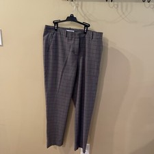 LIZ CLAIBORNE BELTED WOMEN PLAID PANTS ANKLE LENGTH