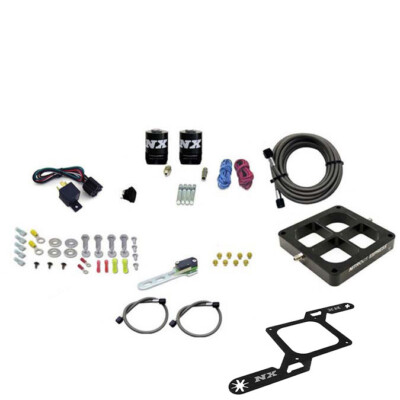63870-00 Nitrous Express 4500 Single Entry Billet Crossbar Plate Kit, 250-750HP