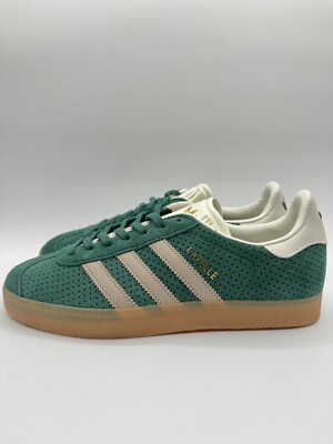 adidas Gazelle Collegiate Green Wonder Beige Gold Metallic
