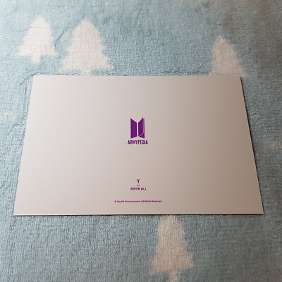 BTS Bangtan Boys ARMYPEDIA V Taehyung Type-5 Post Card Official K