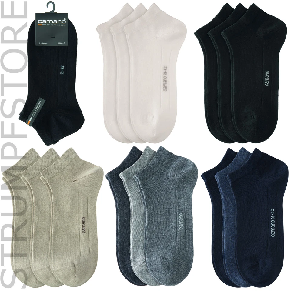 Camano Sneaker Socken 6 Paar alle Farben 35-38 39-42 43-46 47-49 Art. 3003 - Bild 1 von 4
