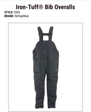 RefrigiWear Men  s Iron-Tuff Insulated Bib Overalls -50 F Cold Protection,