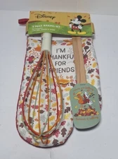 Best Brands Disney Mickey Mouse 3 Piece Baking Set Mitt,Spatula,Whisk
