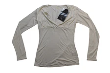 All Sport Couture NFL Womens Detroit Lions The Blitz Cream Shirt NWT XS-2XL