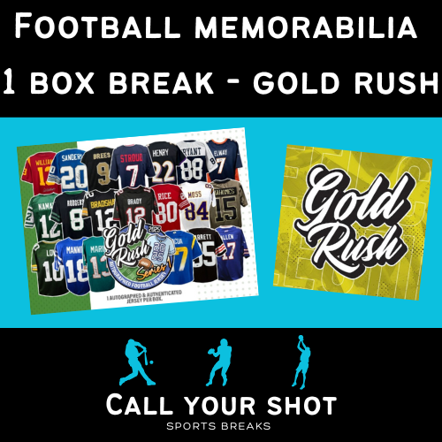 Washington Commanders 1 Item Live Memorabilia Break - 2025 Gold Rush Series 1