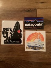Patagonia Ventura Ca Sticker, Fathom Sticker, Maverick Sticker