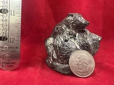 The Wolf Sculptures - Two Bear Cubs -  A Wolf Original - Hand Sculpted In Canada