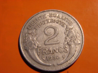 FRANCE. 2 FRANCS MORLON ALUMINIUM 1950.B. - Photo 1/2
