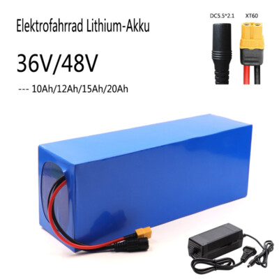 36V 48V EBike Li-Ion-Akku Batterie 10AH-20AH für Ebicycle Roller-Rollstühle RV