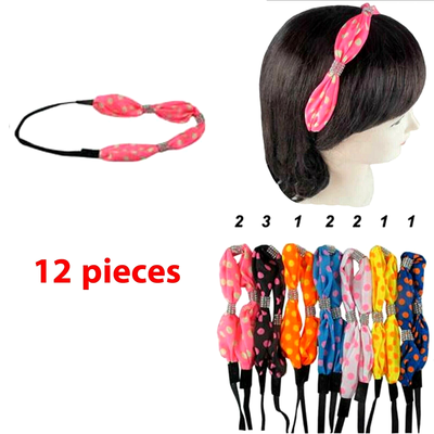 headband color assortment 12 pieces Amazon.com : Giegxin 12 Pack Colorful Polyester Cloth  main image 3
