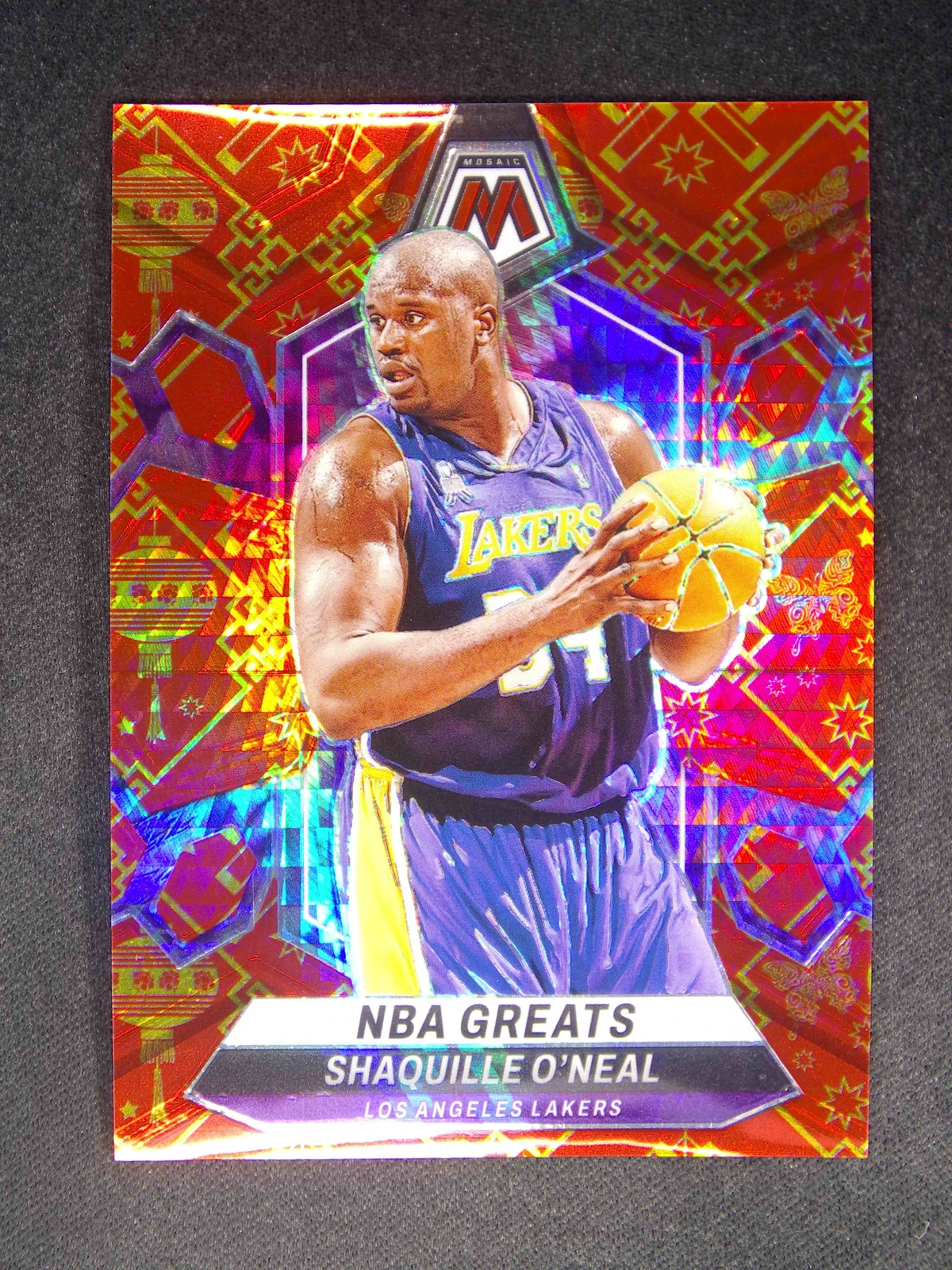 2023-24 Panini Mosaic Shaquille O'Neal #296 NBA Greats Lucky Envelopes 8/8≈1/1