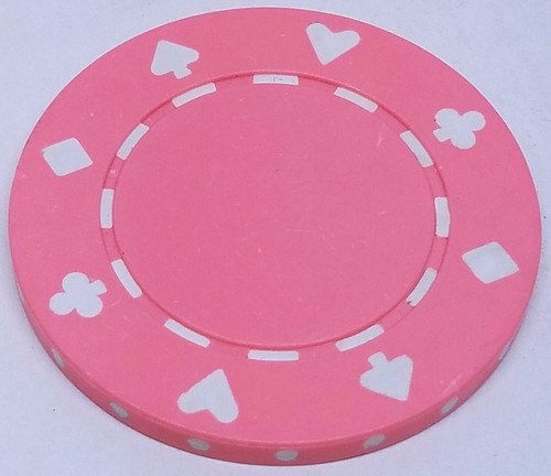 Poker Chips (25) Pink Suited Mold 11.5 gram Clay Composite - Picture 2 of 2