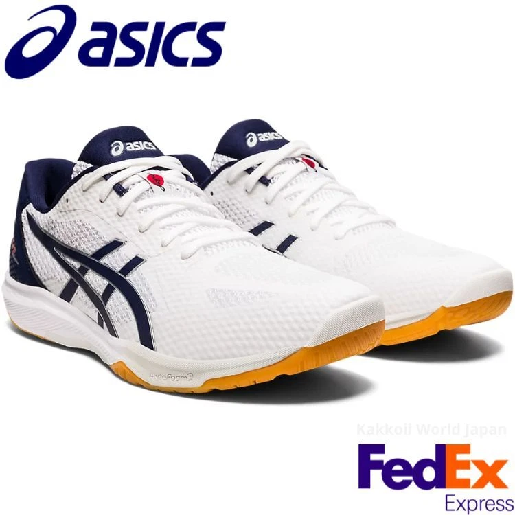 Asics Volleyball Shoes ROTE JAPAN LYTE FF 2 White / Peacoat 1053A028 105 UNISEX Asics Volleyball Shoes ROTE JAPAN LYTE FF 2 White / Peacoat 1053A028 105 UNISEX