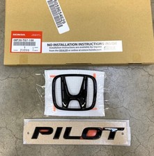 Genuine Oem Honda 16-22 Pilot Rear Gloss Black Logo Emblem Set 08f20-tg7-100