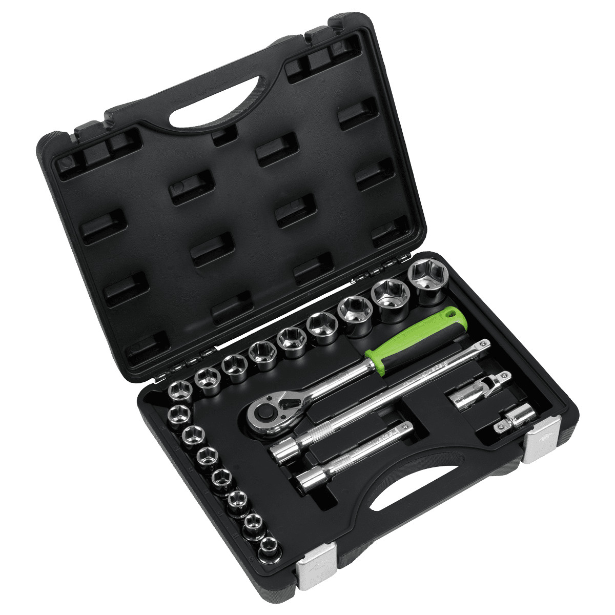 Sealey S01237 Socket Set 21pc 1/2""Sq Drive Metric