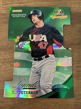 2013 D. J. Peterson Certified USA Baseball Champions #36 Die-Cut /199 Green A421