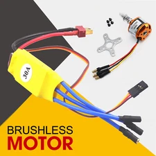 A2212 1000/1400/2200KV Brushless Motor 30A ESC Combo for RC Fixed Wing /Drone US