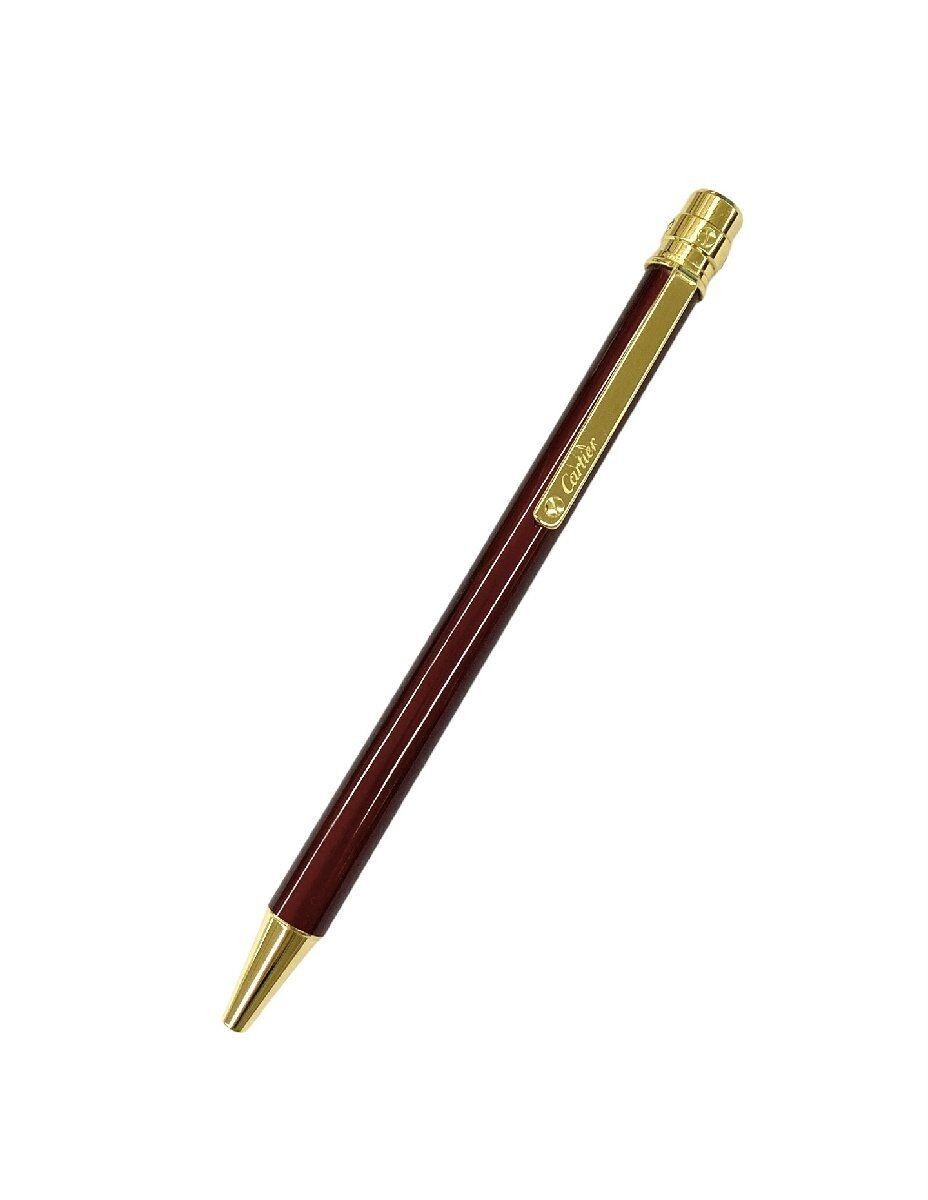 Cartierボールペン Cartier Ballpoint Pen with Logo Twist Type Bordeaux