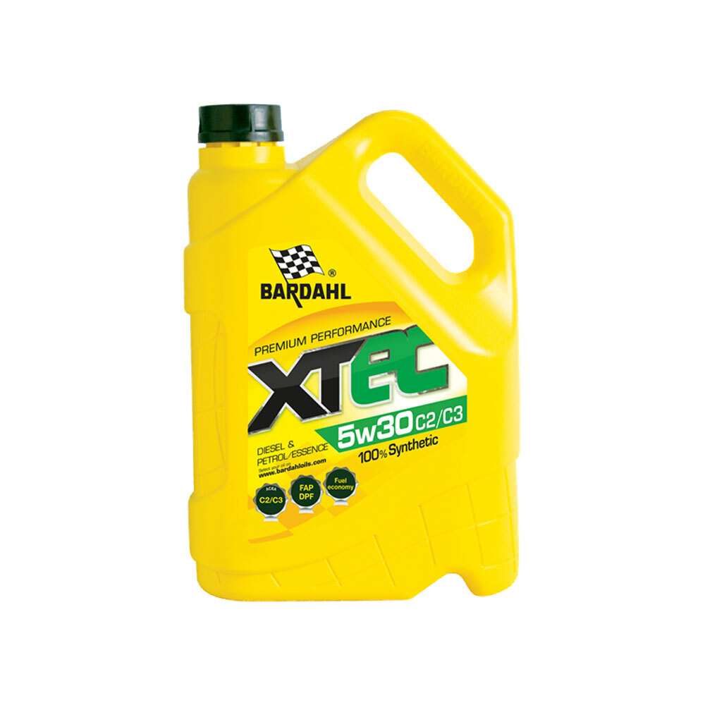 Huile Bardahl XTEC 5W30 C2/C3 5L Évite l'Encrassement du Filtre Particules