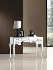 TAVOLO SCRIVANIA LEGNO LACCATO BIANCO