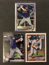 Justin Foscue 2021 Bowman Chrome Mojo Topps Pro Debut Ranger 3Total