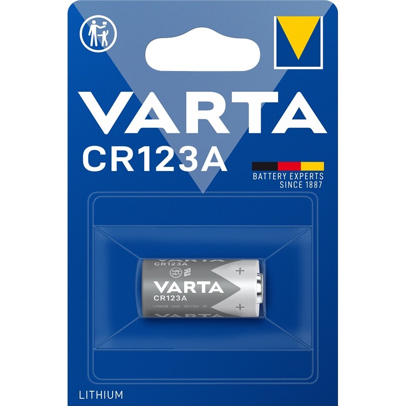 4X Cr123A Photo-Batterie Lithium 3V Varta Lithium Foto Led-Lampe