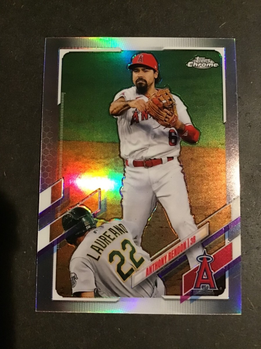 2021 Topps Chrome Anthony Rendon Refractor Los Angeles Angels | eBay