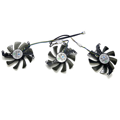 For PNY/Bienway RTX3070ti 3080 3080ti 3090 Triple Fan Graphics Card Coiling Fan