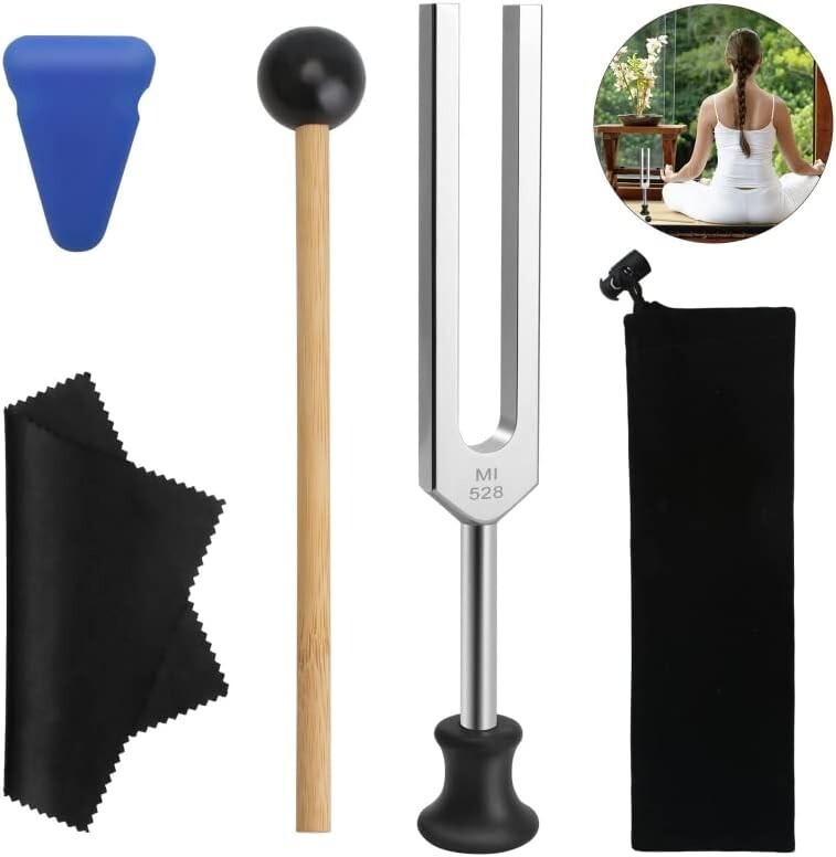 Stimmgabel 528 HZ, Medizinische Stimmgabel Neurologie mit Mallet Plastikfuß S...