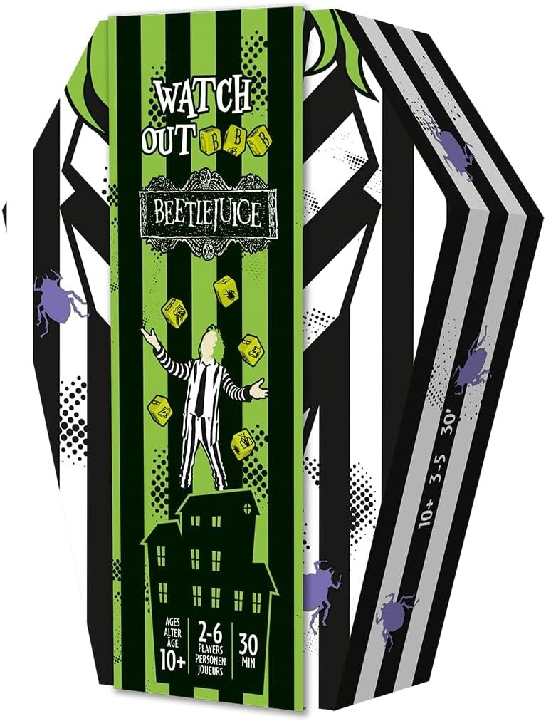 Берегись Beetlejuice, Испытай свою удачу в игре в кости Mixlore MIXBEE01 Halloween Card