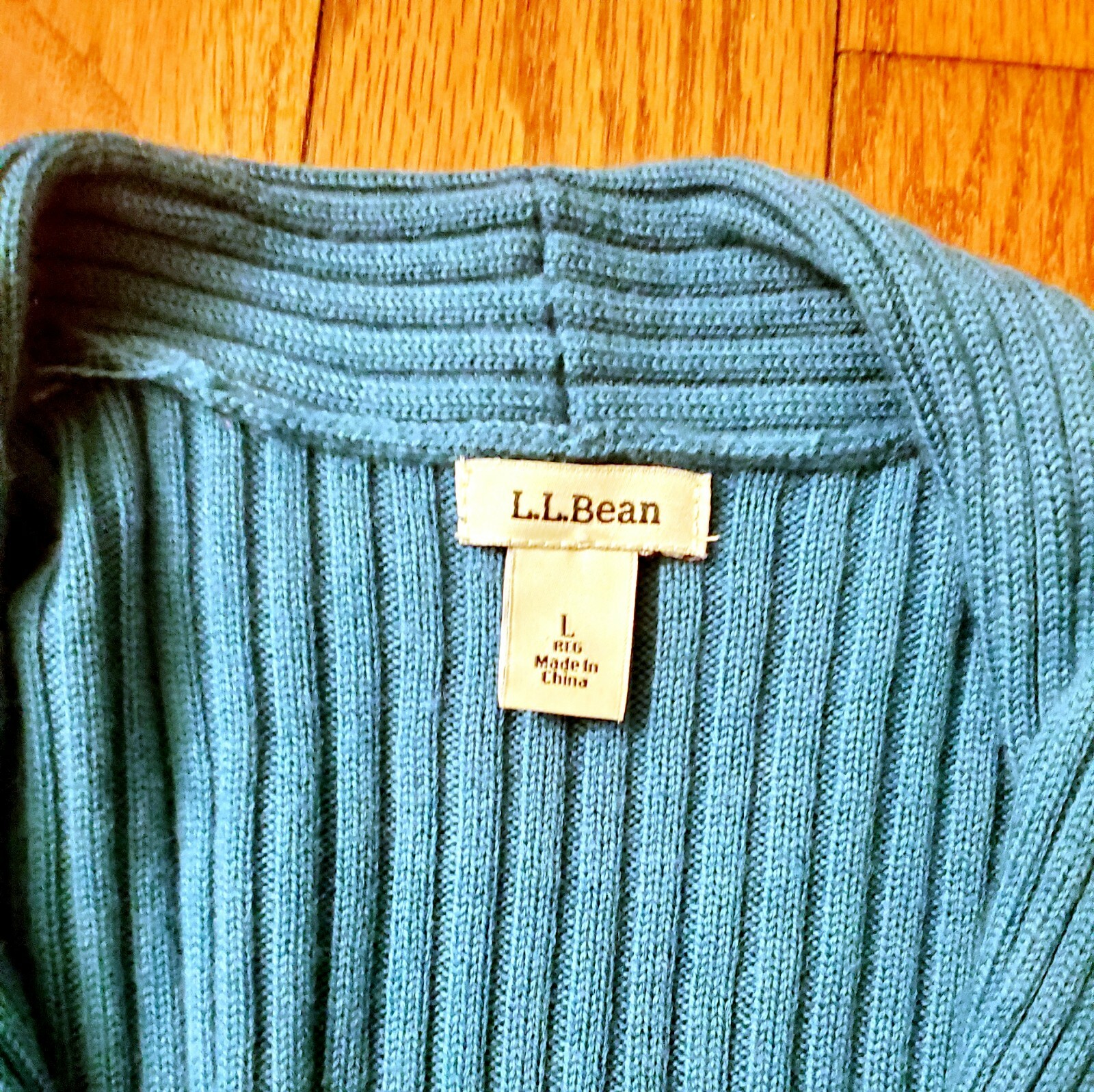 LL BEAN Women's Large Button Collared Sweater - P… - image 2