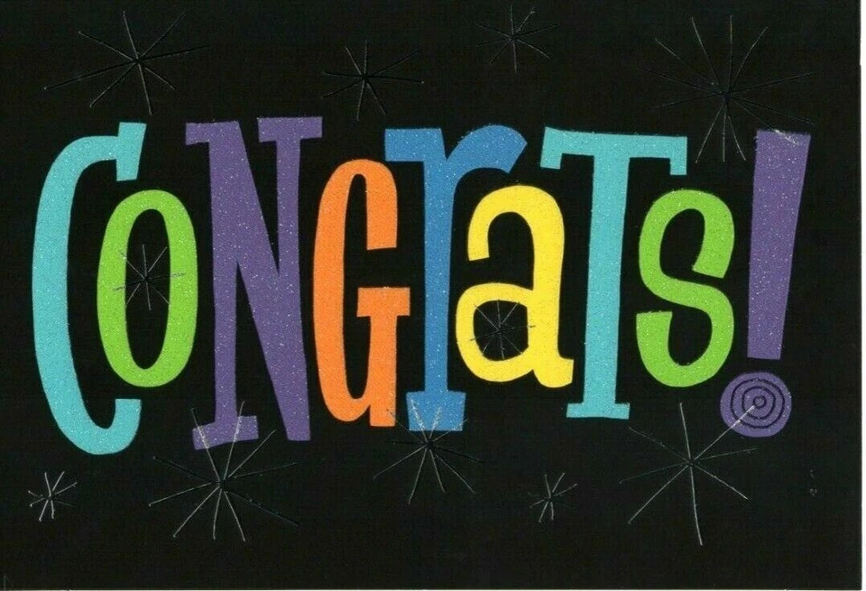 Congrats Congratulations Graduate Graduation Wishes Greeting Card Gift - Image 2 of 4