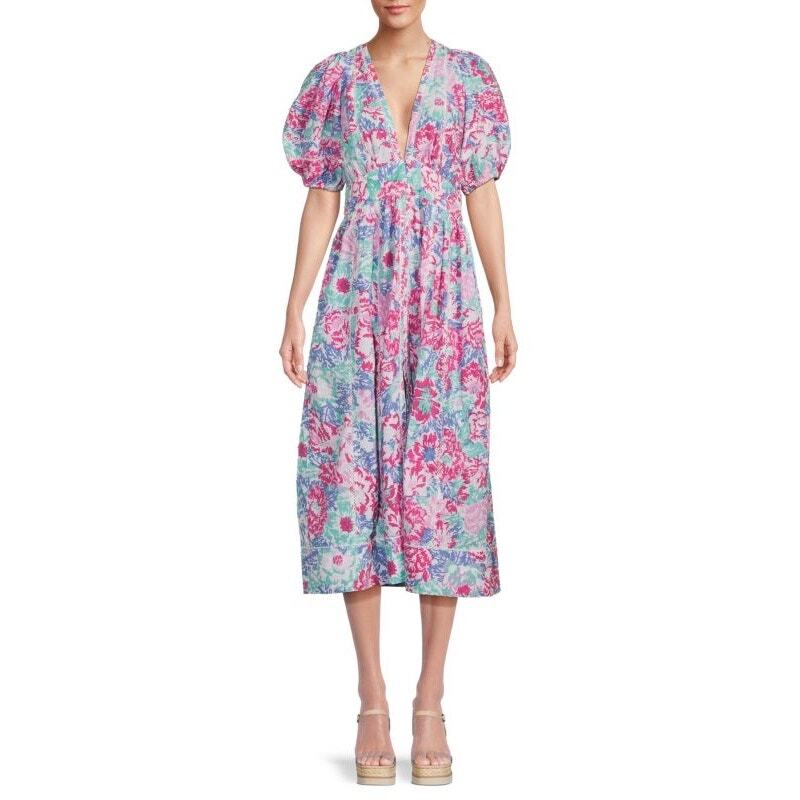 knee length dresses for ladies Poupette St Barth Women's Della Midi Dress main image 0