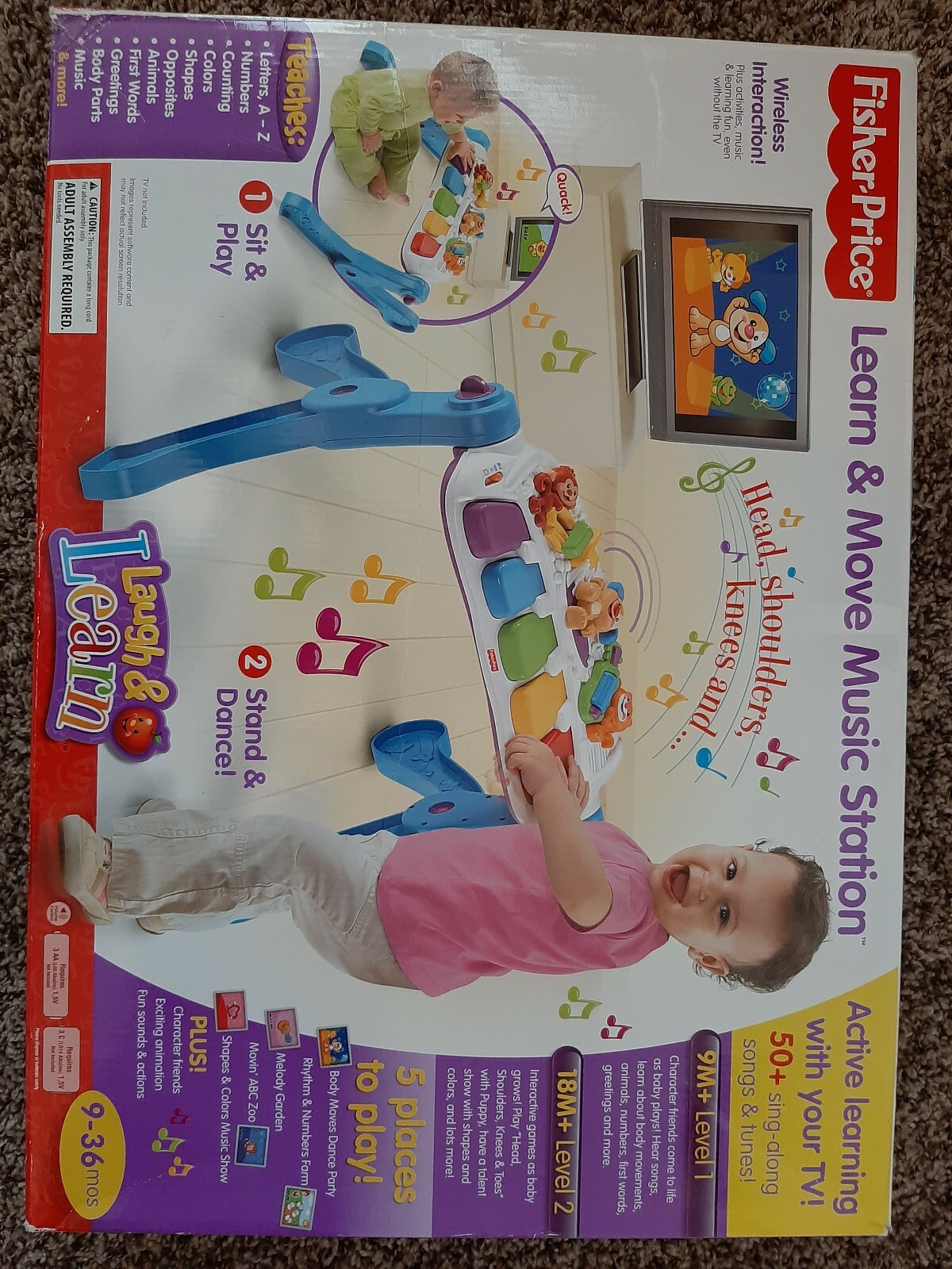 fisher price learn and move music station