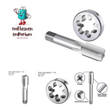 Compact 1"-14 UNF Left-Hand Tap and Die Set - Durable Steel Construction
