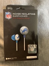 NFL DETROIT LIONS OFFICIAL LICENSED HIGH PERFORMANCE NOISE ISOLATING EARPHONES