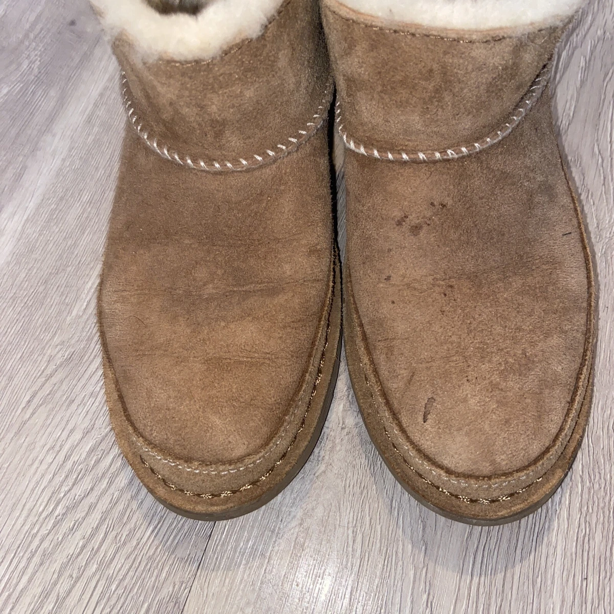 UGG Melrose Women s Twinface Sheepkin Classic Short Winter Boots Black Size 7