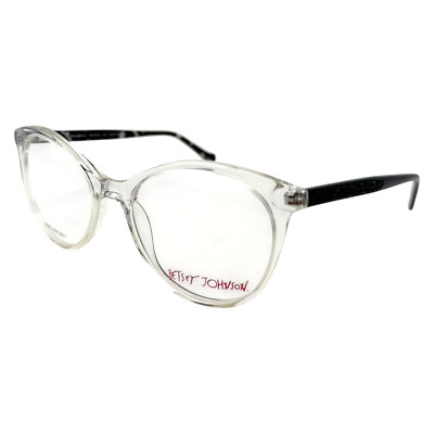 BETSEY JOHNSON - NAME DROP CLR 53/18/140 - CLEAR - NEW Authentic EYEGLASSES
