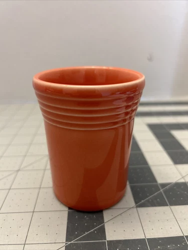 Fiestaware 60thAnniversary Persimmon Tumbler Fiesta Retired Orange Small 6.5 oz