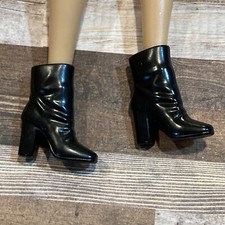 Barbie Doll Modern Squishy Black fashion Boots Mattel - Fast Shipping  💋