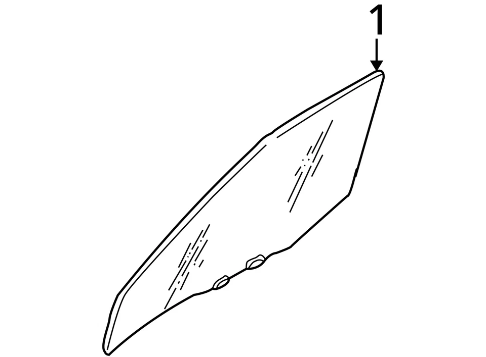 98 99 00 01 FRONTIER PASSENGER RIGHT FRONT WINDOW DOOR GLASS OEM 2895-21 - Imagem 4 de 4