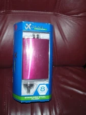 XGEAR STAINLESS STEEL PINK FLASK NEW IN BOX 8OZ