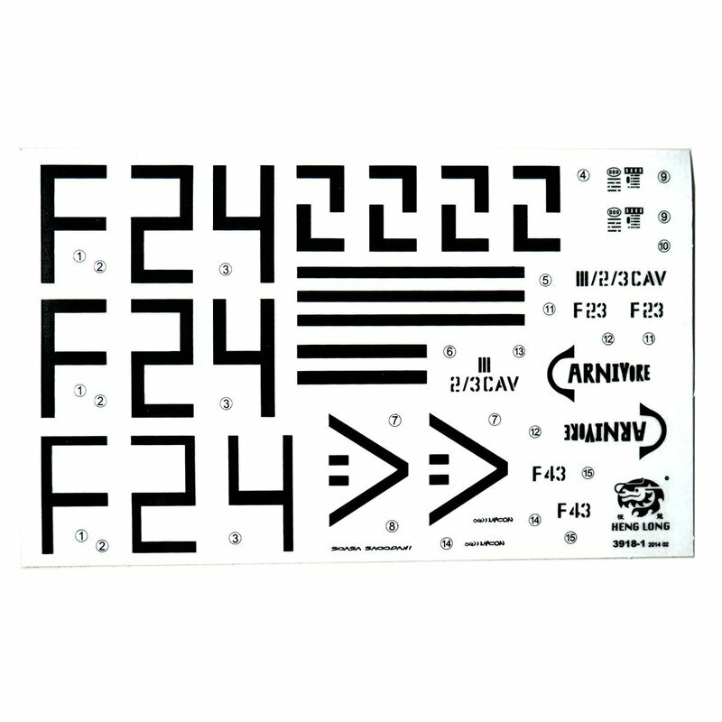 Torro 1229902021 - Sticker/Decals Solid M1A2 Abrams - New