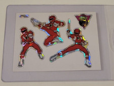 MIGHTY MORPHIN POWER RANGERS Jason 1994 Prism VENDING MACHINE STICKER CARD NM 