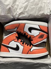 Size UK 9.5 - Jordan 1 Mid SE Turf Orange - Bargain!